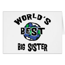 World's Best Big Sister cards