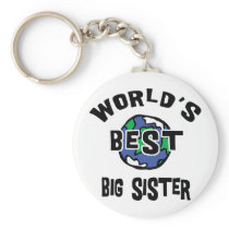World's Best Big Sister keychains