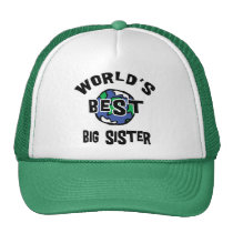 World's Best Big Sister hats