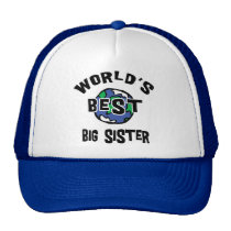 World's Best Big Sister hats