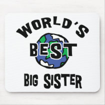 World's Best Big Sister mousepads