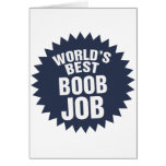 World's Best Boob Job Greeting Card