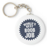 World's Best Boob Job Keychain