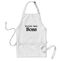 Worlds Best Boss aprons by Just2Cute Worlds Best Boss aprons