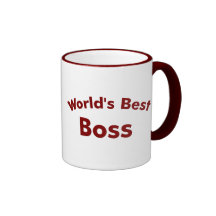 World's best boss coffee mugs