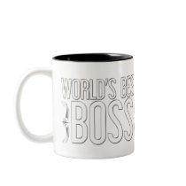 "World's Best BOSS" Customized Coffee Mugs