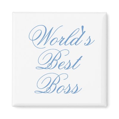 Worlds Best Boss Magnet by Just2Cute