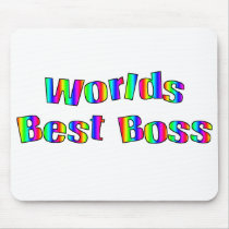 Worlds Best Boss Mousepad by teestyles Worlds Best Boss Mousepad
