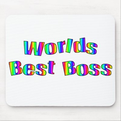 Worlds Best Boss Mousepad by teestyles