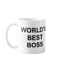 World's Best Boss mugs by Smudly World's Best Boss mugs