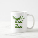Worlds Best Boss mugs by Just2Cute Worlds Best Boss mugs