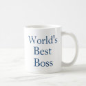 Worlds Best Boss mugs by Just2Cute Worlds Best Boss mugs