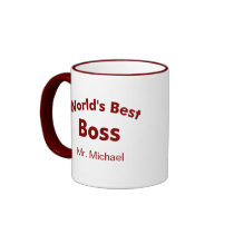 World's best boss mugs