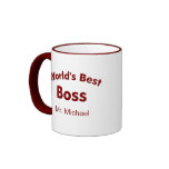 World's best boss coffee mugs