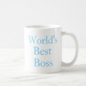 Worlds Best Boss mugs by Just2Cute Worlds Best Boss mugs