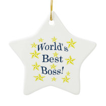 Worlds Best Boss ornaments