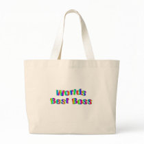 World's Best Boss Tote Bag by teestyles World's Best Boss Tote Bag