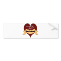 World's Best Boyfriend Bumper Stickers