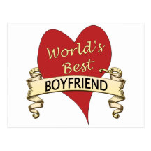 World's Best Boyfriend Post Cards