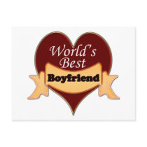 World's Best Boyfriend Postcards