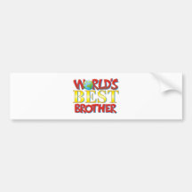 World's Best Brother Bumper Stickers