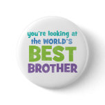 World's Best Brother buttons