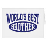 World's Best Brother Greeting Card