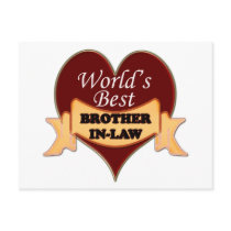World's Best Brother-In-Law Postcard