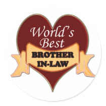 World's Best Brother-In-Law Round Sticker