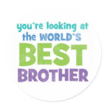 World's Best Brother stickers