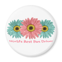 World's Best Bus Driver magnets
