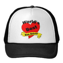 World's Best Bus Driver Mesh Hats
