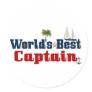 Worlds Best Captain Sticker