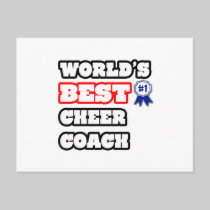World's Best Cheer Coach Post Card