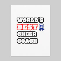 World's Best Cheer Coach Postcard