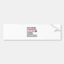 World's Best Civil Engineer Bumper Sticker