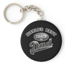 World's Best Coach & Dad Keychain