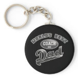 World's Best Coach &amp; Dad Keychain
