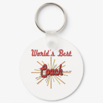 World's Best Coach Gifts keychains by DesignsOutOfMind World's Best Coach Gifts keychains