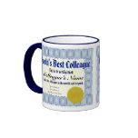 World's Best Colleague Certificate Mug