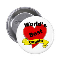 World's Best Cousin buttons
