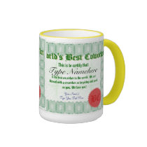 World's Best Coworker Certificate Award Mug
