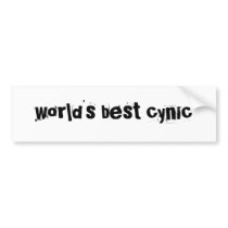 world's best cynic bumper stickers