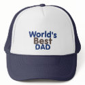 Worlds Best DAD 5 hats by CaringHearts Worlds Best DAD 5 hats