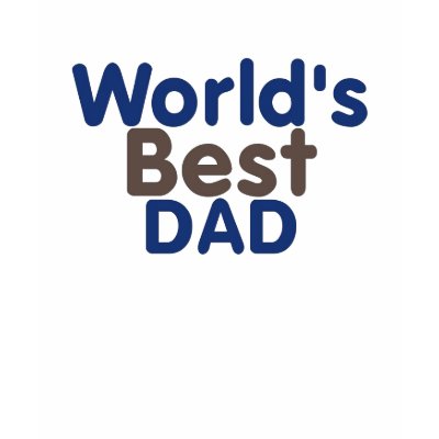 Worlds Best DAD 5 T-shirt by CaringHearts