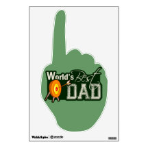 World's Best Dad; Archery Wall Decal