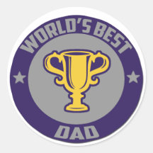 World's Best Dad Award Sticker