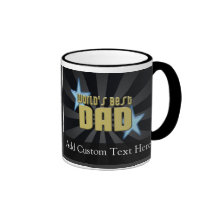 World's Best Dad, Blue Stars Mug