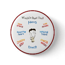 World's best Dad Button