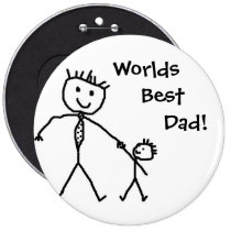 Worlds best dad! buttons